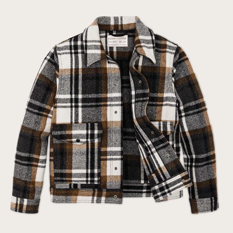 Mackinaw wool work jacket par Filson | Blue coal / copper heather plaid (Multicolour)