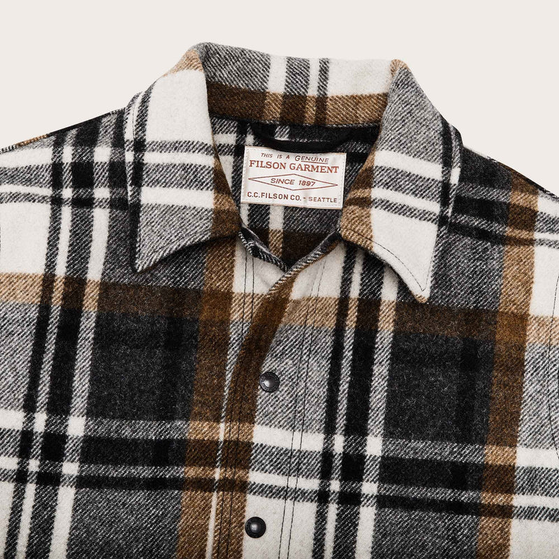 Mackinaw wool work jacket par Filson | Blue coal / copper heather plaid (Multicolour)