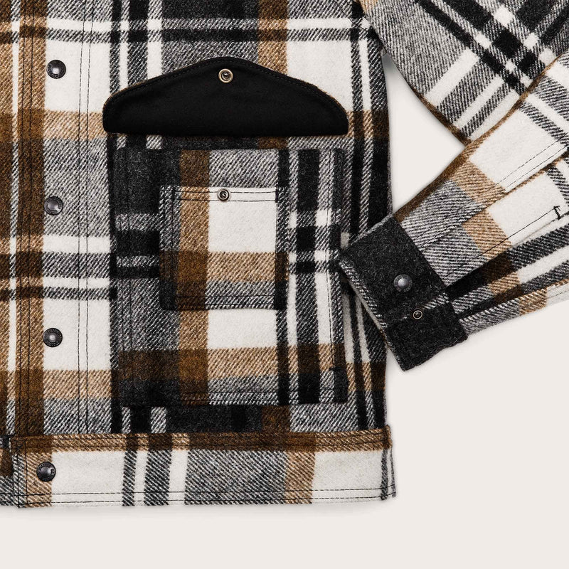 Mackinaw wool work jacket par Filson | Blue coal / copper heather plaid (Multicolour)