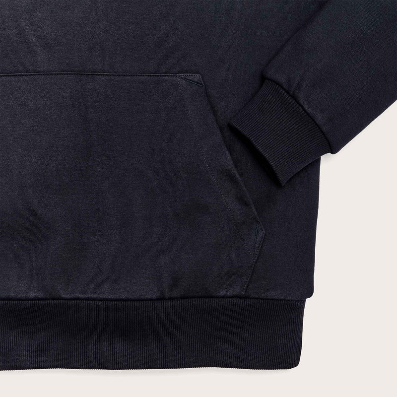 Prospector embroidered hoodie par Filson | Navy / blaze diamond (Blue)