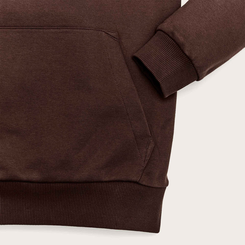 Prospector embroidered hoodie par Filson | Brown diamond (Brown)