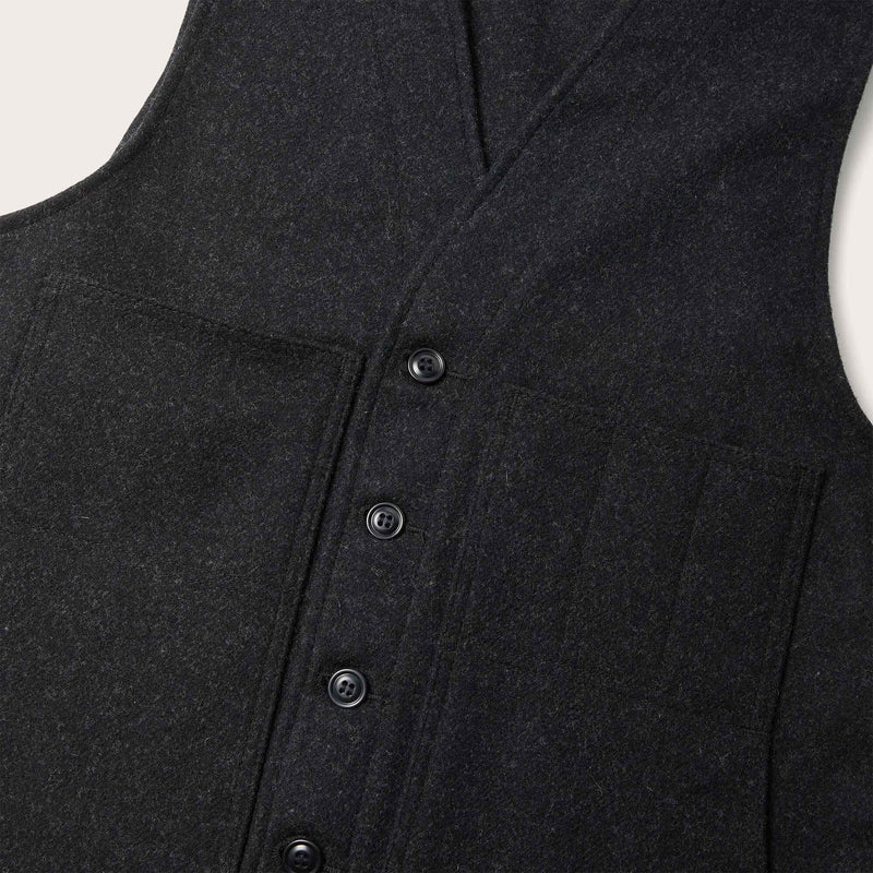 Mackinaw wool vest by Filson | Charcoal (Grey)