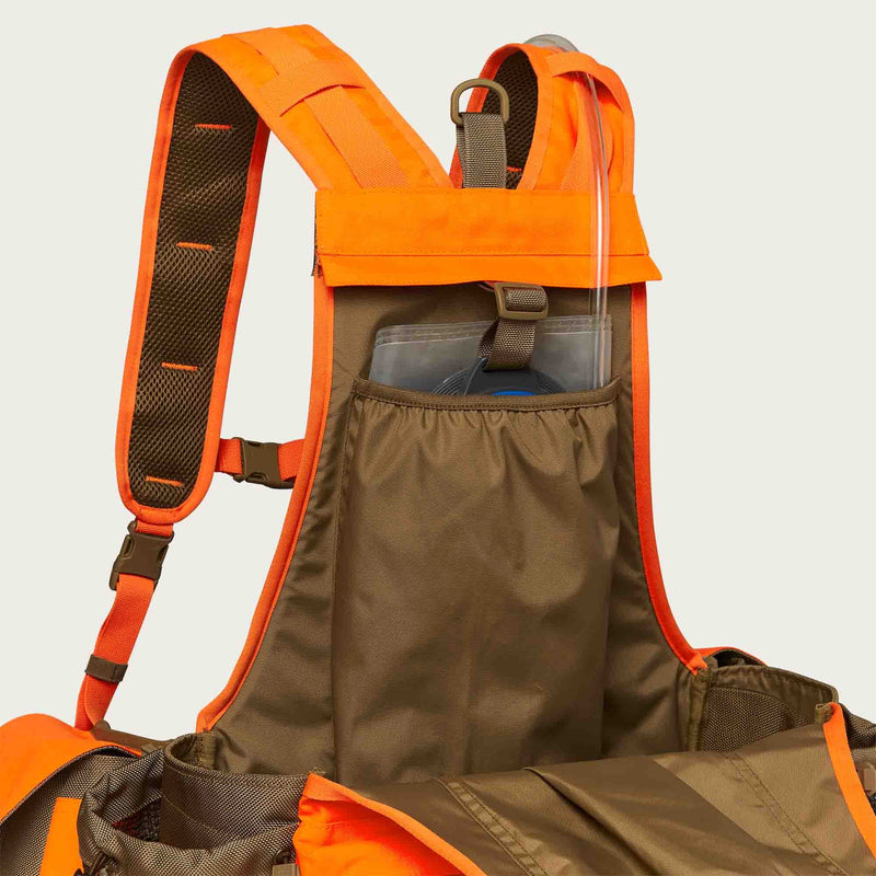 Upland guide strap vest par Filson | Dark tan blaze orange (Orange)