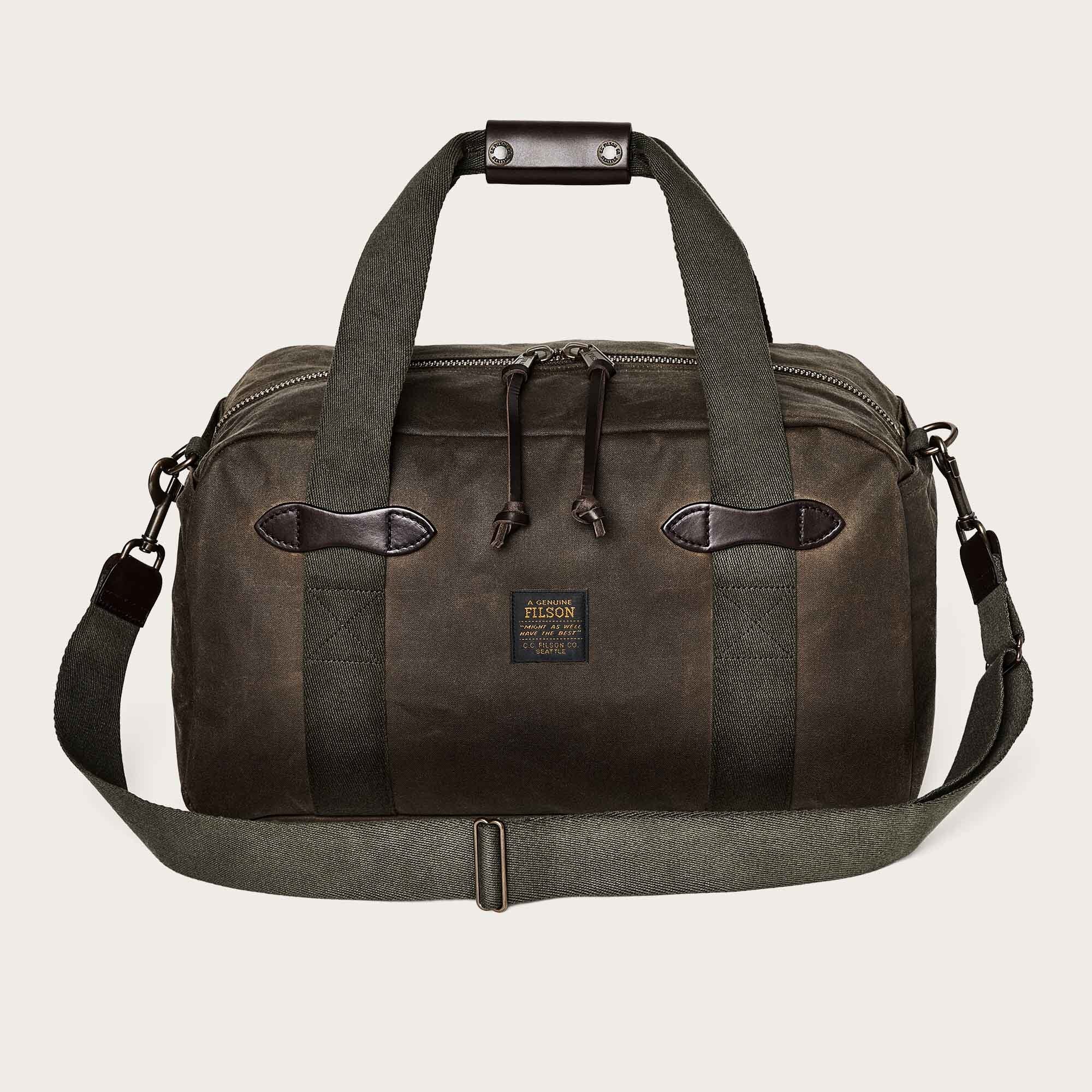 Filson tin cloth duffle sale