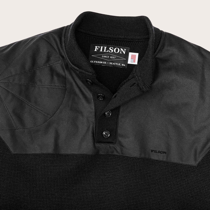 Henley guide sweater par Filson | Black (Black)