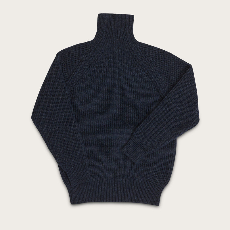 Bristol roll neck sweater par Filson | Dark navy heather (Blue)