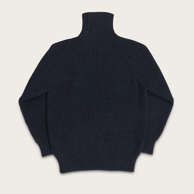 Bristol roll neck sweater par Filson | Dark navy heather (Blue)