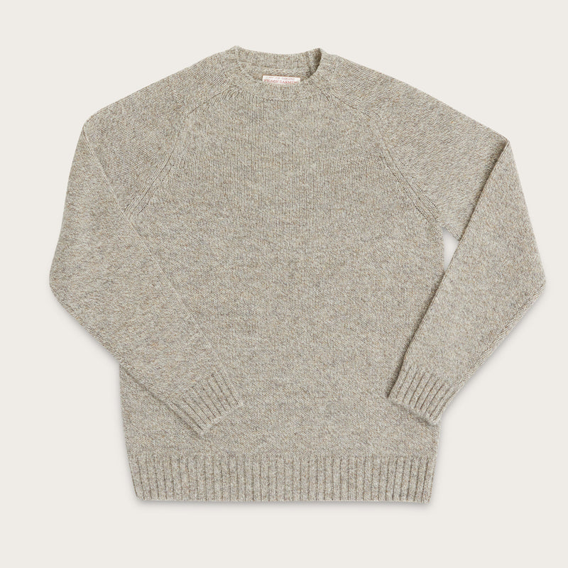 Irish wool 5-gauge sweater by Filson | Natural / brown mela (Beige)