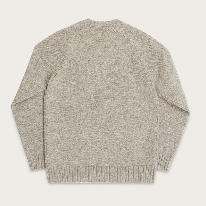 Irish wool 5-gauge sweater by Filson | Natural / brown mela (Beige)