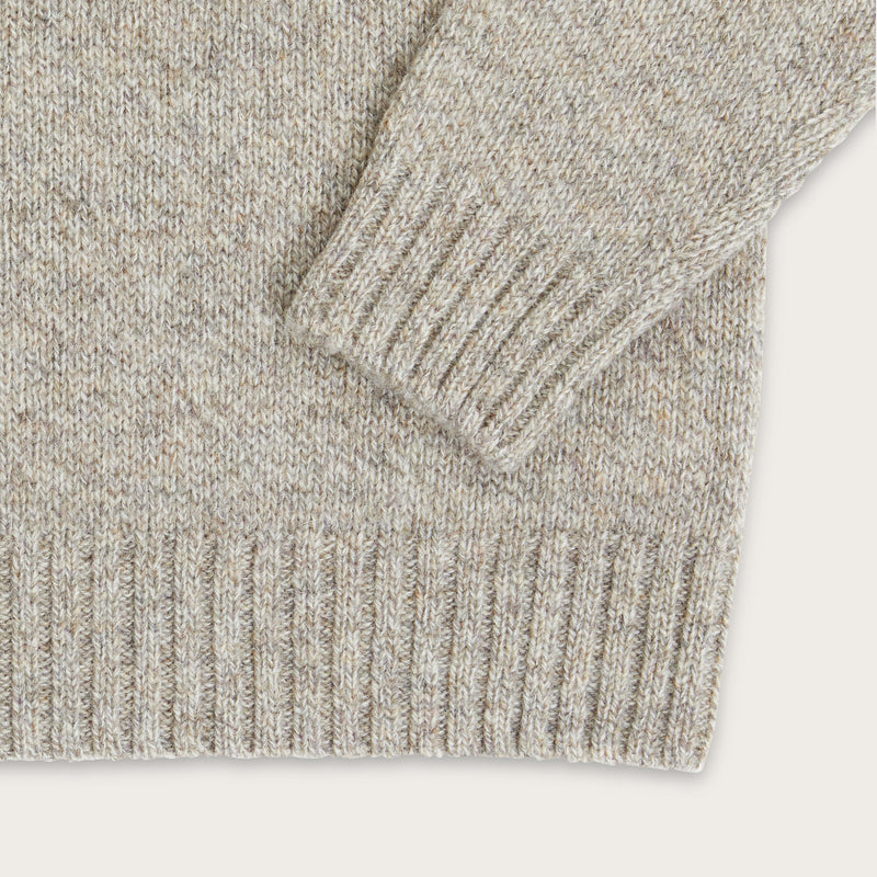 Irish wool 5-gauge sweater by Filson | Natural / brown mela (Beige)