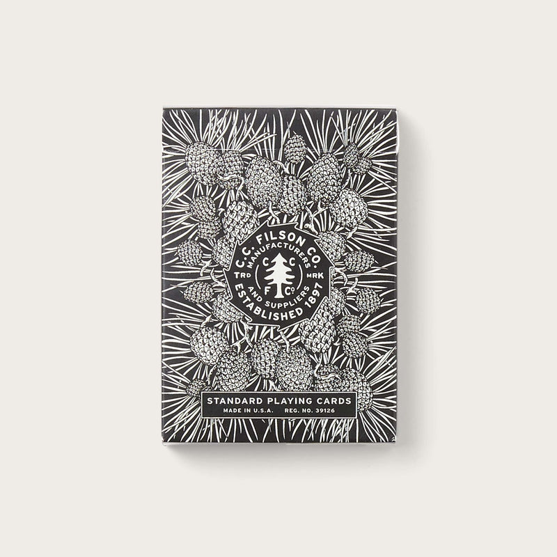 Playing cards by Filson | Black (Black)