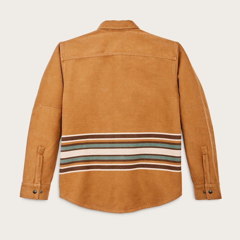 Beartooth jac-shirt par Filson | Golden brown multi stripe (Brown)