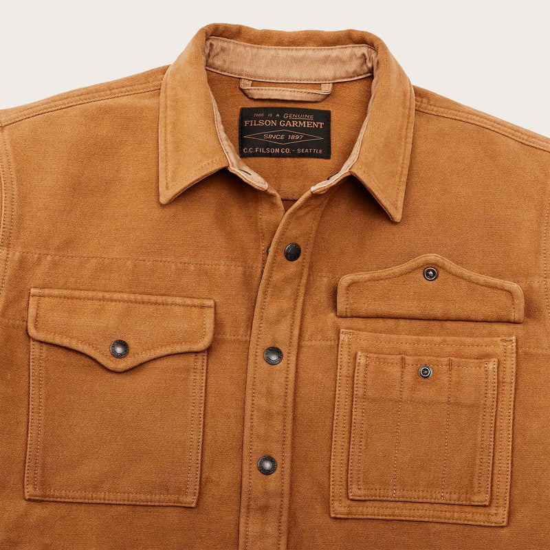 Beartooth jac-shirt par Filson | Golden brown multi stripe (Brown)