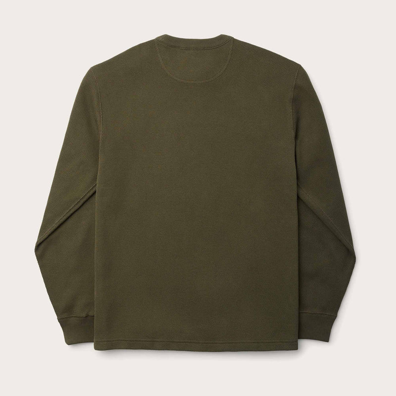 Waffle knit thermal crew par Filson | Mossy rock (Green)