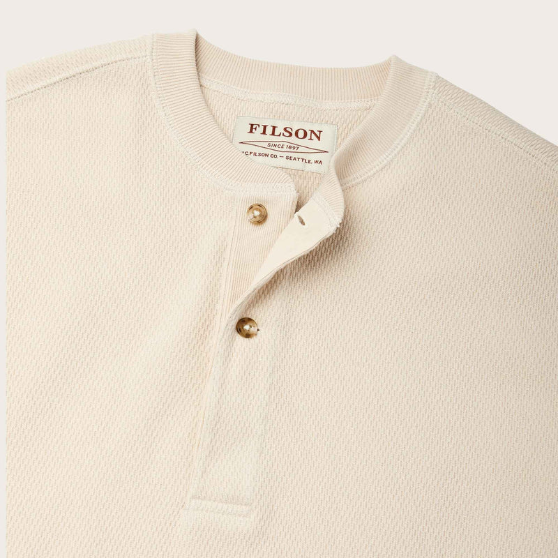Waffle knit henley by Filson | Sand (Beige)