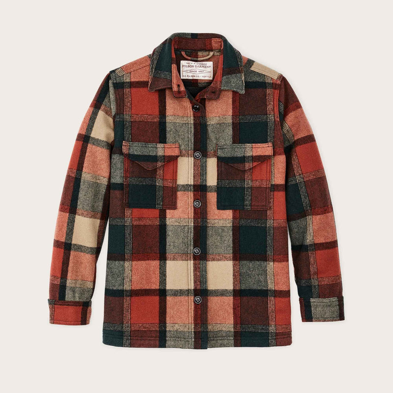 Women's wool jac-shirt by Filson | Amber - spruce plaid (Multicolour)