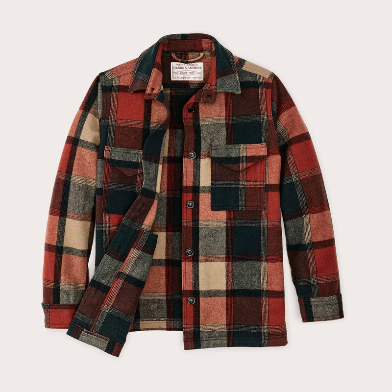 Women's wool jac-shirt by Filson | Amber - spruce plaid (Multicolour)