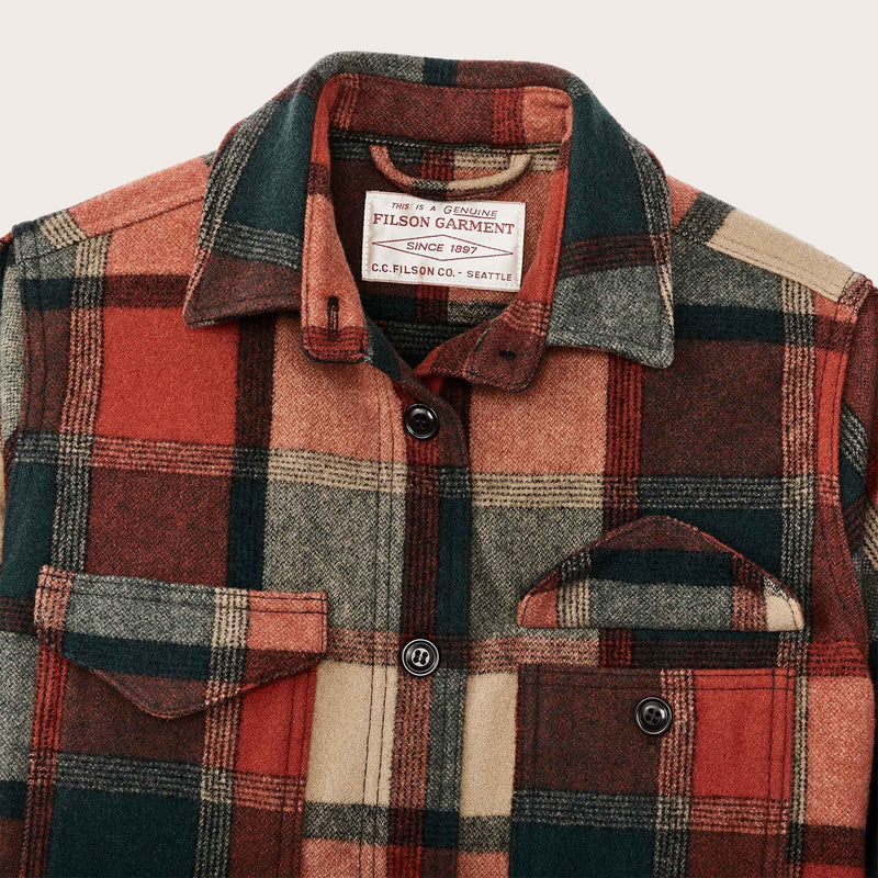 Women's wool jac-shirt by Filson | Amber - spruce plaid (Multicolour)