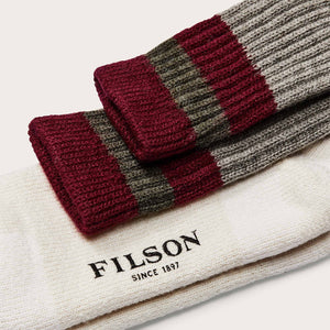 1970's logger thermal socks by Filson | Forest maroon (Multicolor)