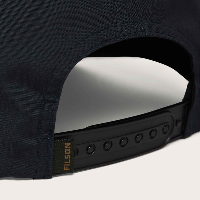 Rope trucker cap by Filson | Navy anchors patch (Blue)