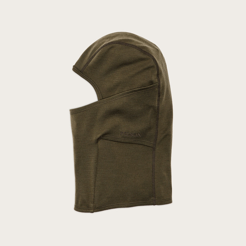 400g merino wool balaclava by Filson | Dark olive (Green)