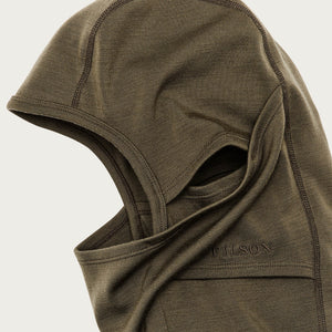 400g merino wool balaclava by Filson | Dark olive (Green)