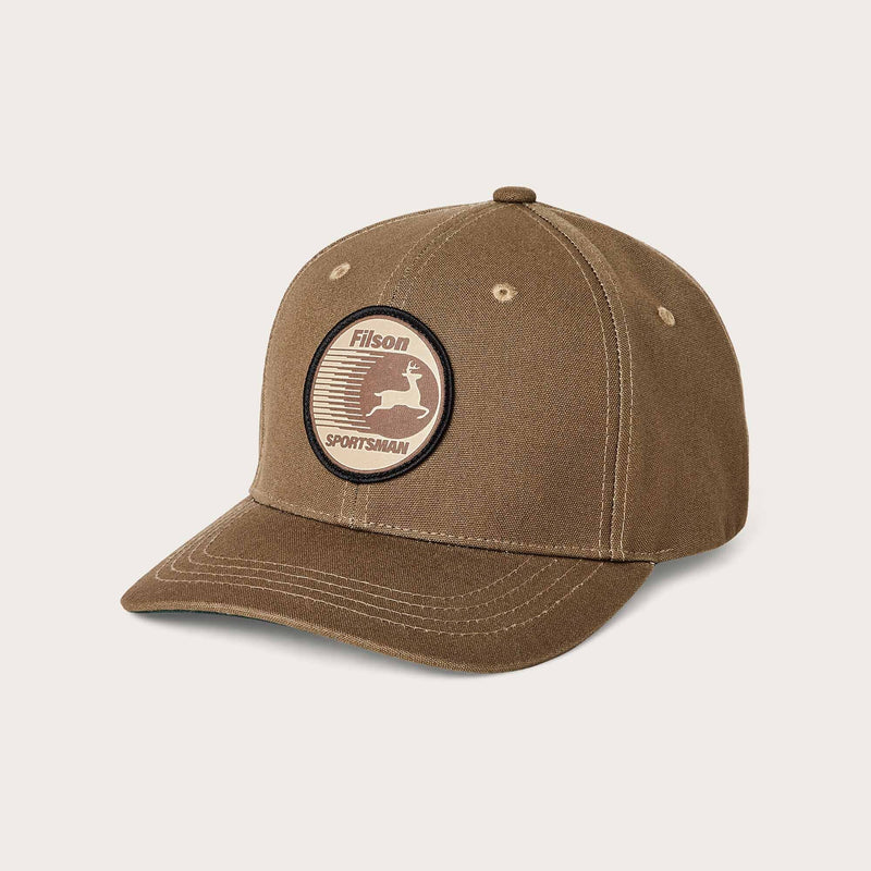 Dry tin cloth logger cap by Filson | Marsh olive / sports (Brown)