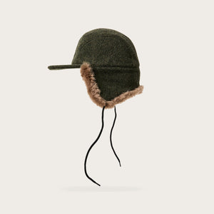 Double mackinaw wool cap by Filson | Forest green / acorn (Green)