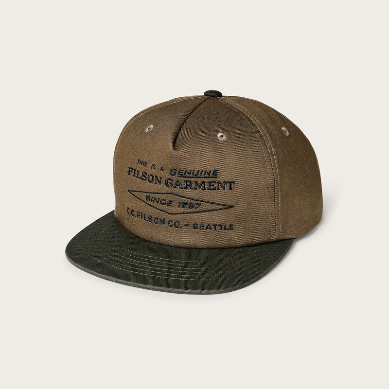 Diamond trucker cap by Filson | Olive (Green)