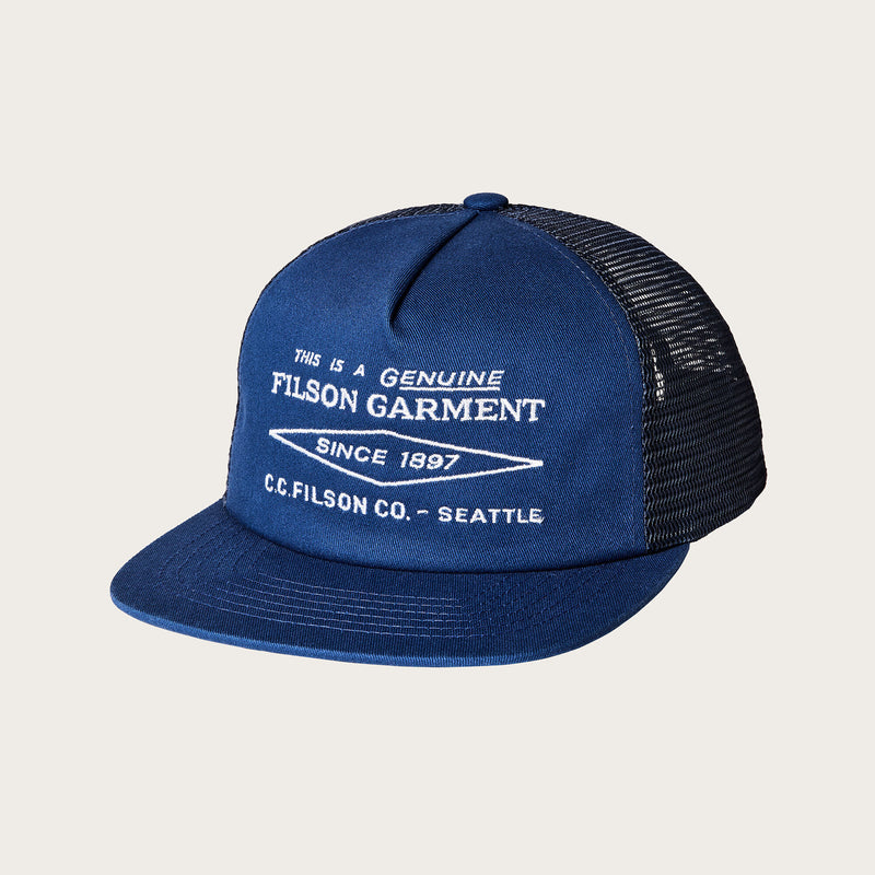 Diamond trucker mesh cap by Filson | Blue (Blue)