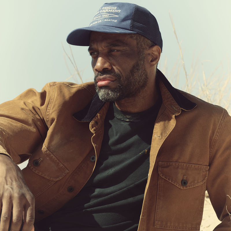 Diamond trucker mesh cap by Filson | Blue (Blue)