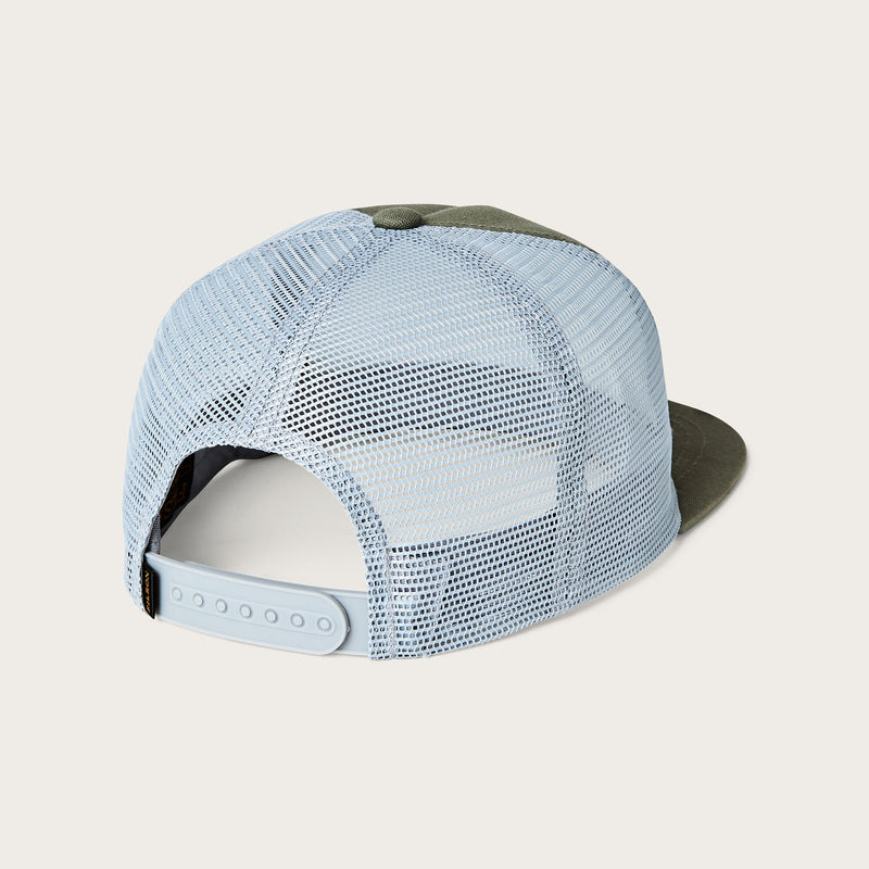 Trout trucker mesh cap by Filson | Dusty pine (Green)