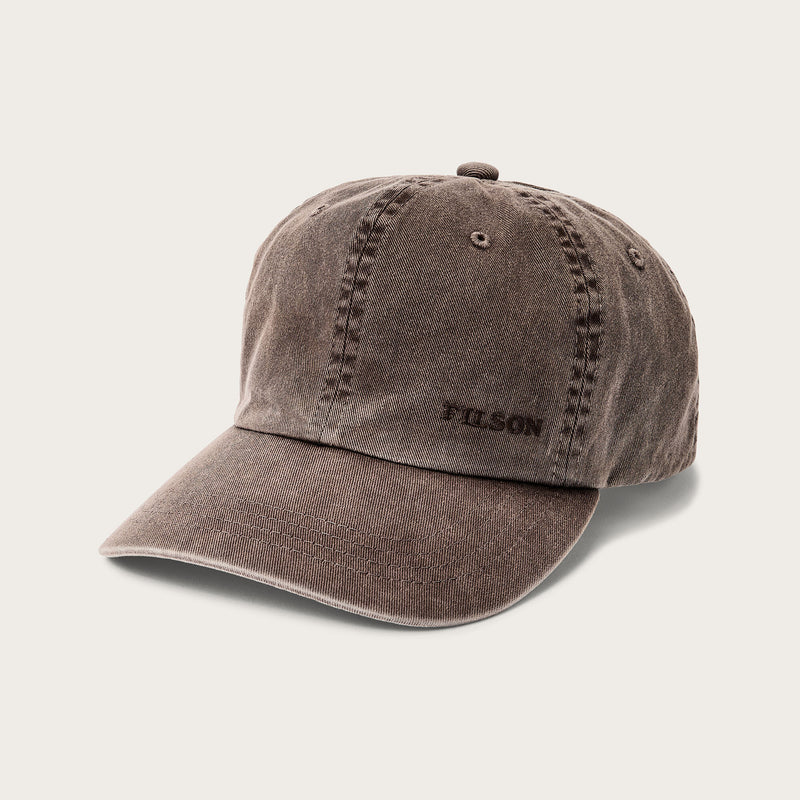 Washed low-profile logger cap by Filson | Washed brown (Brown)