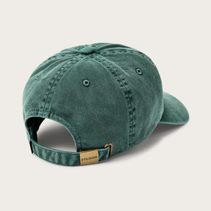 Washed low-profile logger cap by Filson | Washed green (Green)