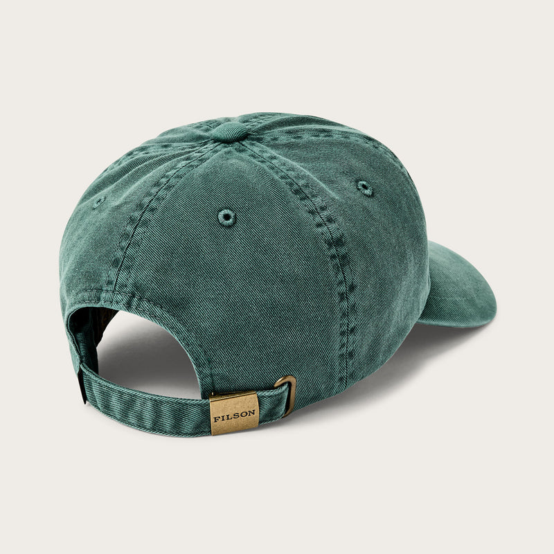 Washed low-profile logger cap by Filson | Washed green (Green)