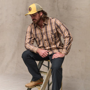 Wildfire logger mesh cap by Filson | Vintage gold (Yellow)