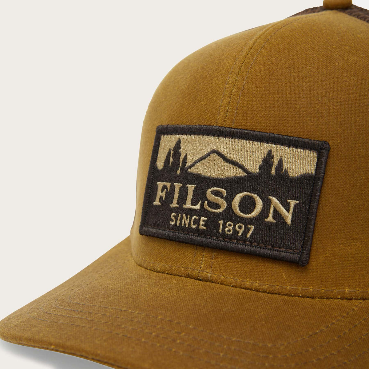 Logging Cap Logger mesh cap by Filson | Dark tan (Beige)