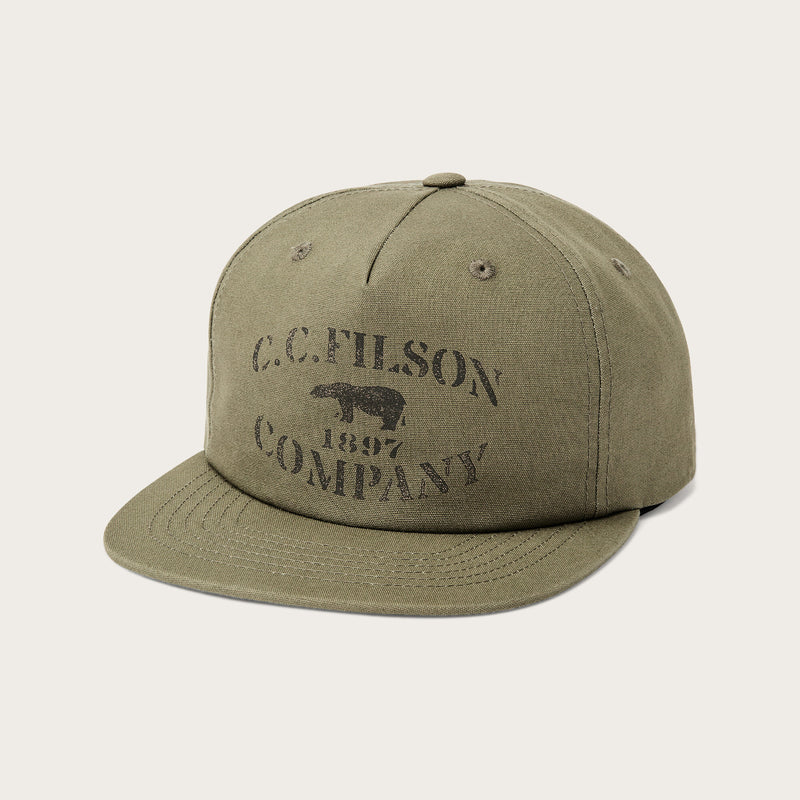 Stencil trucker cap by Filson | Olive (Green)