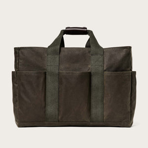 Tin cloth open supply tote by Filson | Otter green (Green)