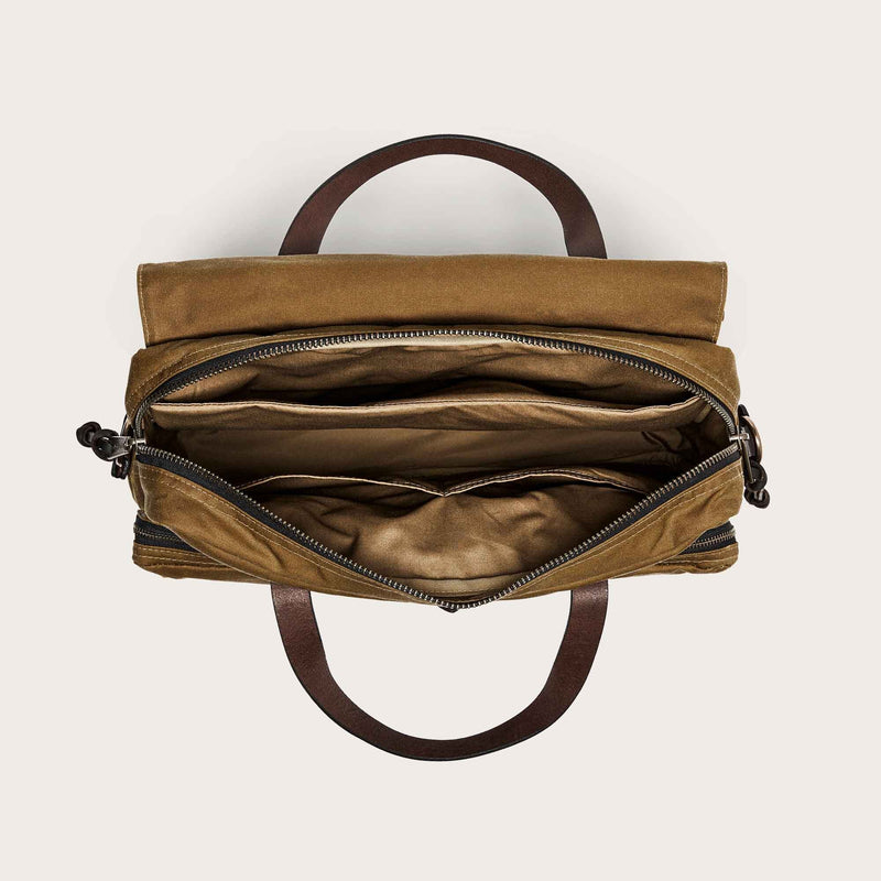 24 hour tin cloth briefcase by Filson | Dark tan (Beige)