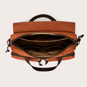 24 hour tin cloth briefcase by Filson | Rust (Red)