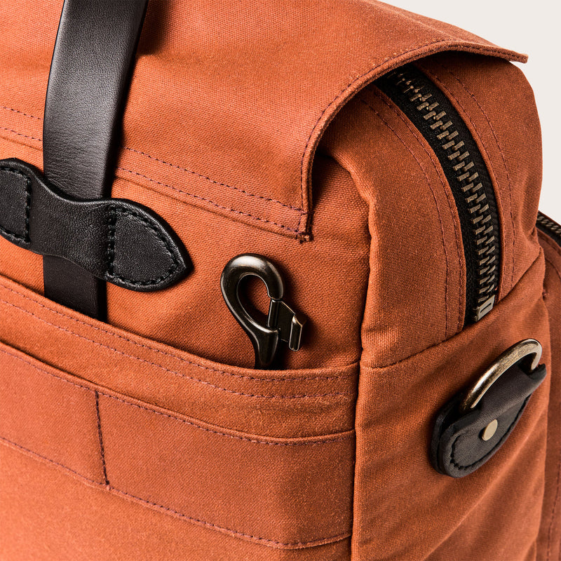 24 hour tin cloth briefcase by Filson | Rust (Red)