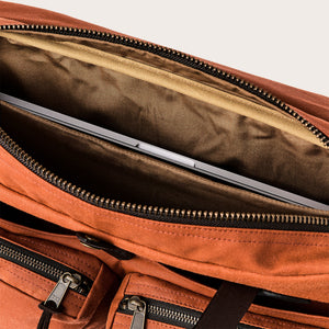 24 hour tin cloth briefcase by Filson | Rust (Red)