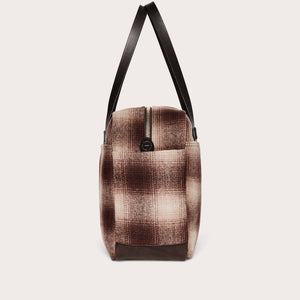 Mackinaw wool zipper tote bag by Filson | Brown/ tan ombre (Brown)