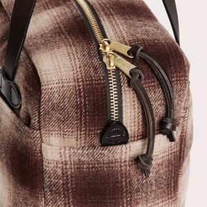 Mackinaw wool zipper tote bag by Filson | Brown/ tan ombre (Brown)