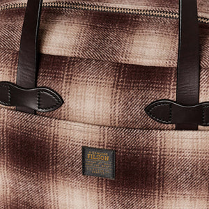 Mackinaw wool zipper tote bag by Filson | Brown/ tan ombre (Brown)