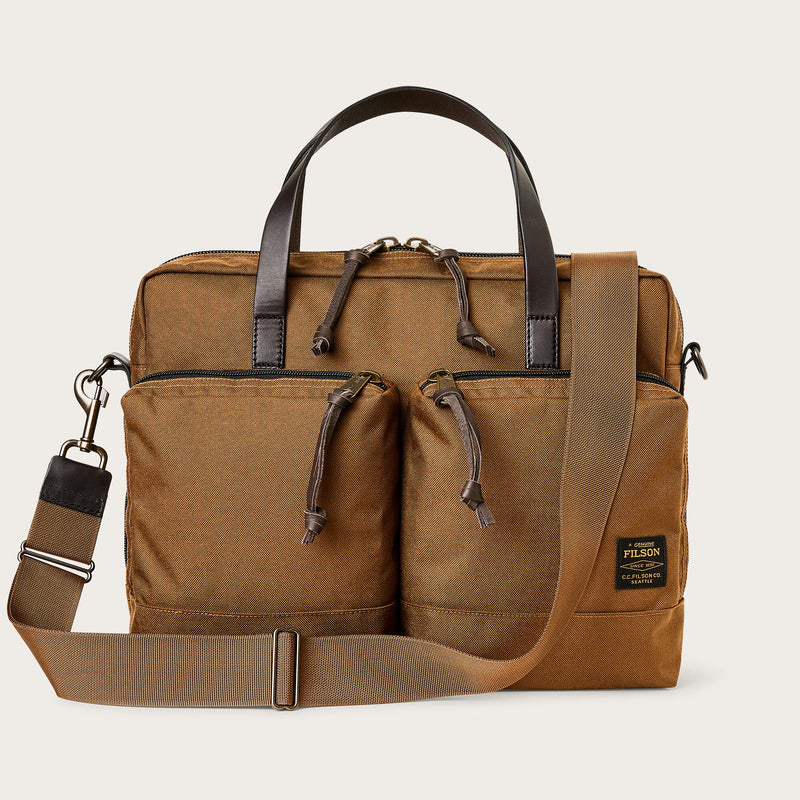 Dryden briefcase by Filson | Whiskey (Beige)