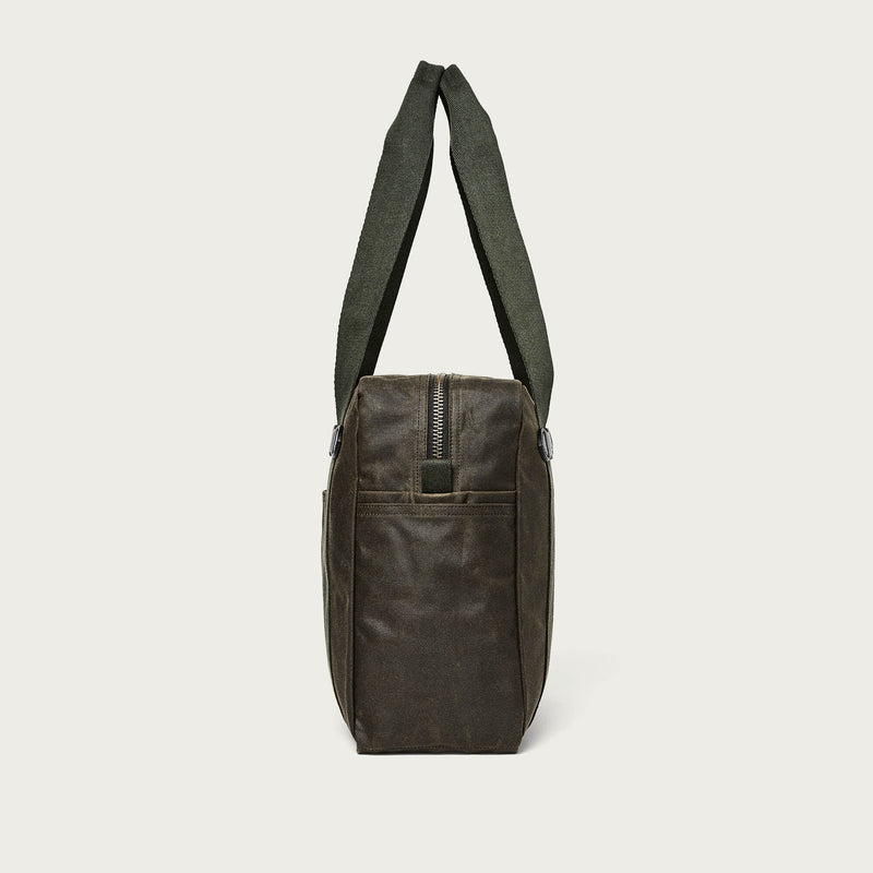 Tin cloth zipper tote bag by Filson | Otter green (Green)