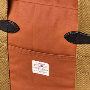 Tin cloth zipper tote bag by Filson | Rust (Red)