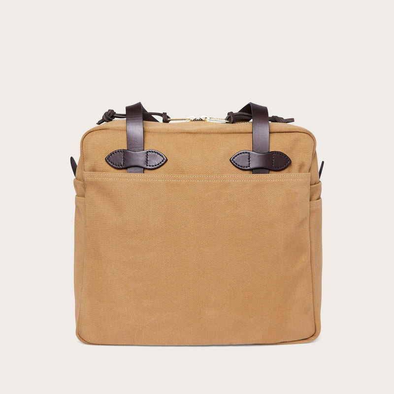 Rugged twill tote bag with zipper by Filson | Tan (Beige)